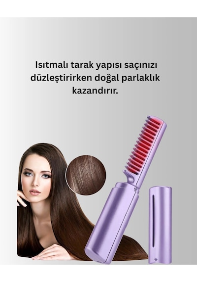 Mey İthalat Şarjlı Saç Düzleştirici Tarak