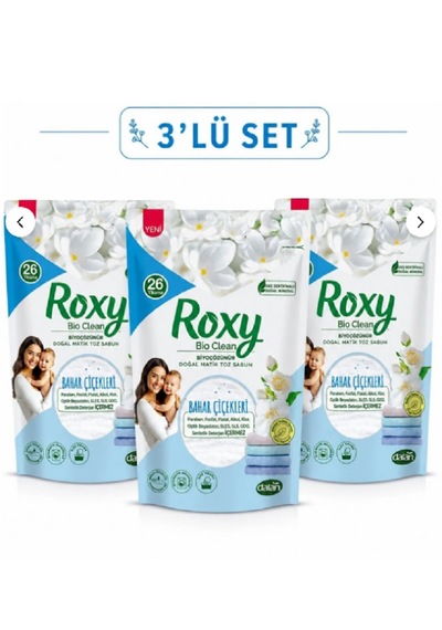 Dalan Roxy Matik Bahar Çiçekleri 800 Gr 26 Yıkama X 3 Adet