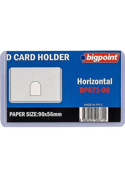 Bigpoint Kart Kabı Şeffaf 90x53mm X 10 Adet