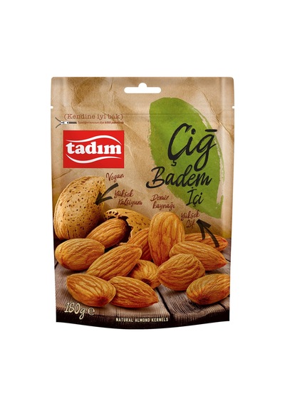 5 Adet Tadım Çiğ Badem 180 G