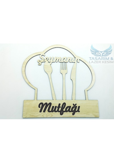 Ahşap Dekoratif Mutfak Dekoru