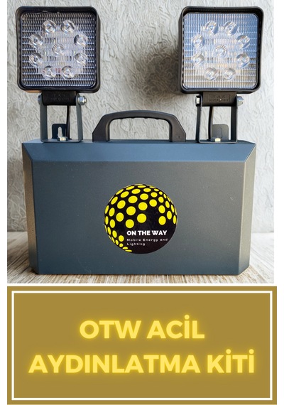 Otw Profesyonel Mobil Acil Aydınlatma Kiti 54wh Metal Kasa Şarj Edilebilir Projektör 50W Beyaz