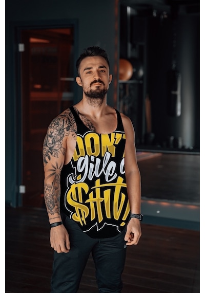 Ndrsports Fitness Atlet Tank Top Dijital Baskı (530682332) Siyah