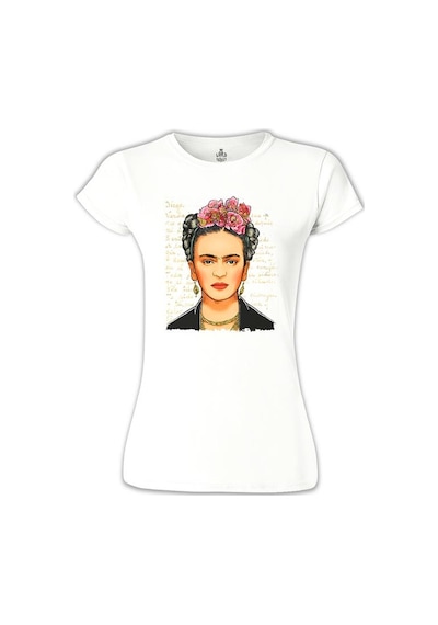 Frida Kahlo 1 Beyaz Kadın Tshirt 001