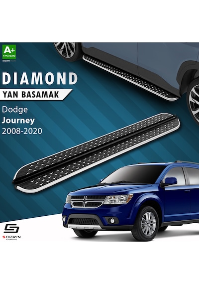 S-dizayn Dodge Journey Diamond Krom Yan Basamak 183 Cm 2008-2020