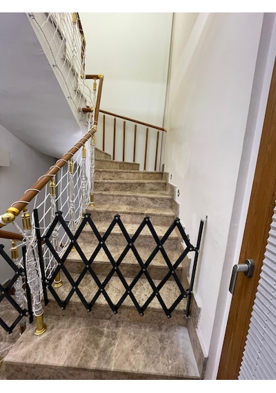 Rudu Akordiyon Çocuk - Pet Merdiven Güvenlik Kapısı 40-140 CM Arası Uzayabilen