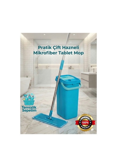 Çift Hazneli Tablet Mop Temizlik Seti