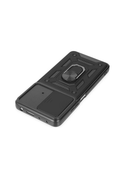 Poco X4 Pro 5g Kılıf Pars Lens Yüzüklü Silikon - Siyah Bz8683140441241