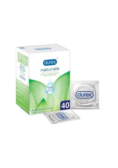 Durex Naturals Doğal Kayganlaştırıcılı Prezervatif 40 Lı DUREX.050