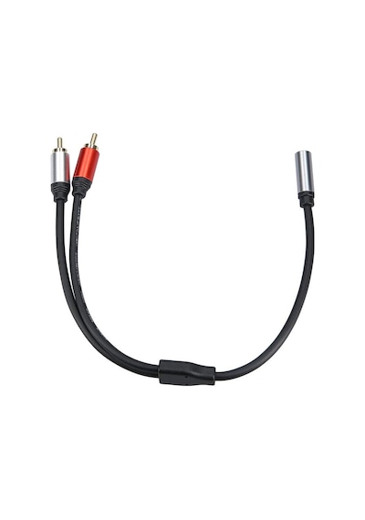 3.5 Mm Stereo To 2x Rca Erkek Audio Ses Kablosu Amplifikatör İçin Kablo