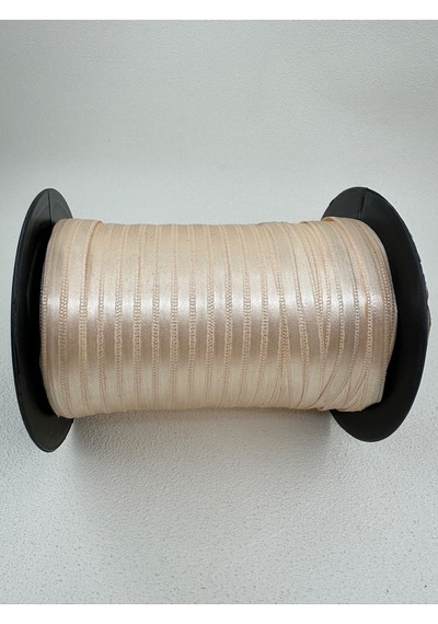 Paşateks 6 Mm Saten Kurdela-10 Metre-açık Krem