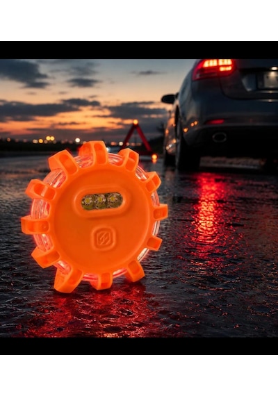 Led Yol Feneri 9 Modlu Manyetik Acil Durum Uyarı Lambası Askılı Ve Manyetikli
