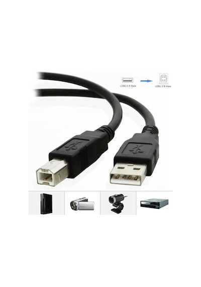 Alfais 4913 USB Yazıcı Printer Ara Bağlantı Kablosu 5 Metre