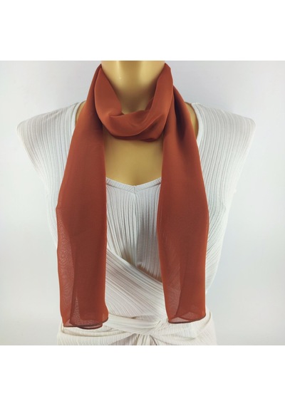 Tedz Collection Paredora Terracota Uzun Fular Çok Renkli