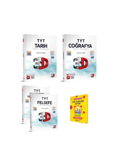 Tyt Tarih Coğrafya Ve Felsefe-din Soru Bankası 3lü Set