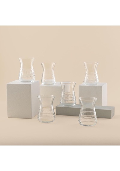 Classy 6'lı Çay Bardağı çok renkli