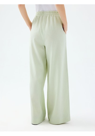 Regular Fit Kadın Pantolon Mint Yeşili