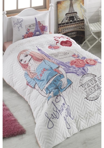 Taç Kristal Fashion Genç Ve Çocuk Dört Mevsim Nevresim Takımı Çok Renkli