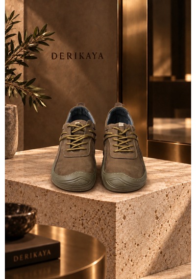 Derikaya Urban Erkek Vizon Delikli Yan Panel Detaylı Bağcıklı Sneaker