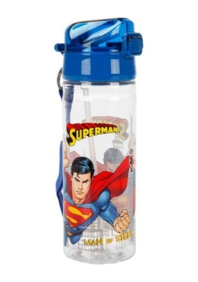 Superman Desenli Matara 500 Ml 3428 Mavi