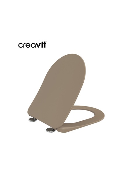 Creavit Free Rim-off Asma Klozet Cappucino + Creavit Cappucino Yavaş Kapanan Kapak Beyaz