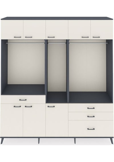 Hyperion Dolap 8 Raflı 4 Çekmeceli 3 Askılı 220x44x243 Antrasit-aytaşı/aytaşı Aytası/aytası Hyperion Dolap 8 Raflı 4 Çekmeceli 3 Askılı 220x44x243 Antrasit-aytaşı/aytaşı Aytası/aytası