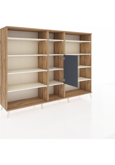 Hyperion Dolap 12 Raflı Tek Kapaklı 220x44x163 Çam-antrasit/ayta Çam-antrasit/aytaşı Hyperion Dolap 12 Raflı Tek Kapaklı 220x44x163 Çam-antrasit/ayta Çam-antrasit/aytaşı