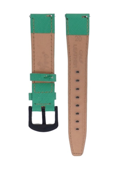 Fro Lw38-43 20 Mm Hakiki Deri Safiano Yeşil Kordon Siyah Toka