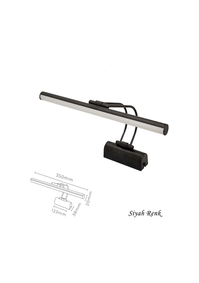 Ayna Üstü Banyo Aplik 6W Led Banyo Apliği 5 Renk Tablo Aplik Altın