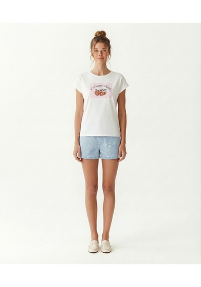 Yargıcı Regular Bisiklet Yaka Kısa Kol T-shirt 26ykts9014x 002 Beyaz