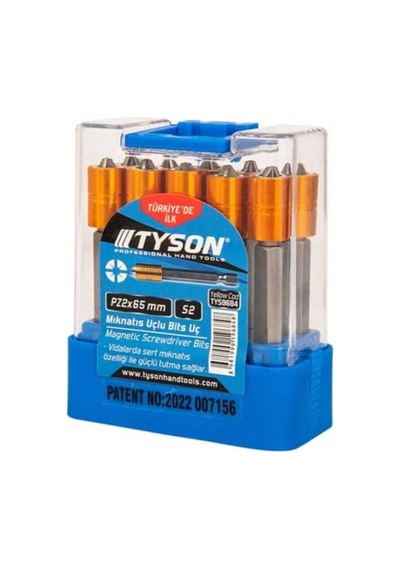 Pz2x65mm S2 Çeliği Çift Yönlü Mıknatıs Uçlu Bits Uç 4 Adet