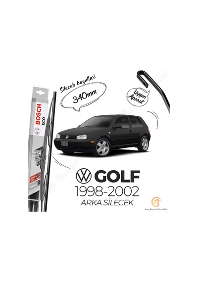 Volkswagen Golf 4 Arka Silecek 1998 - 2002 Bosch Eco  34C