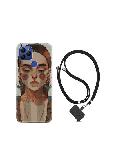 General Mobile GM21 Kılıf Boyun Askılı Woman Maniplatiun 1362