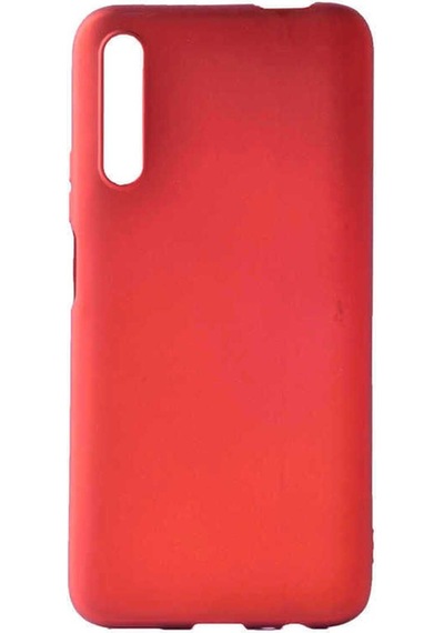 Huawei P Smart Pro 2019 Kılıf Zore Premier Silikon Kapak Kırmızı