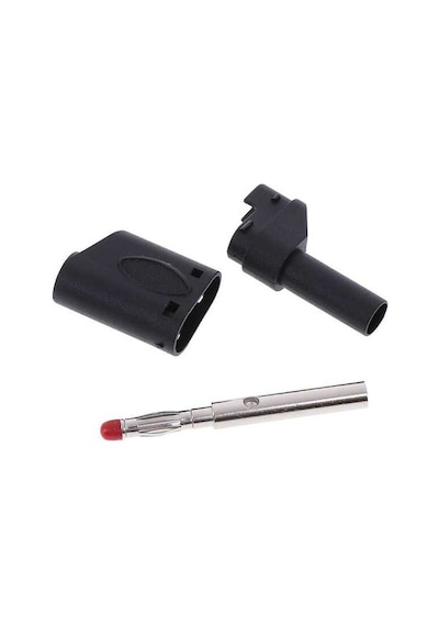 Banana Jak Korumalı Tip 4Mm Ic-238E - Siyah