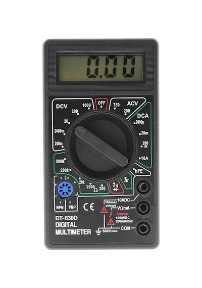 Tr Dijital Multimetre Akım, Voltaj, Direnç Ölçer Elektrik Ölçü Aleti, Taşınabilir Dc/ac Ölçüm Cihazı, G