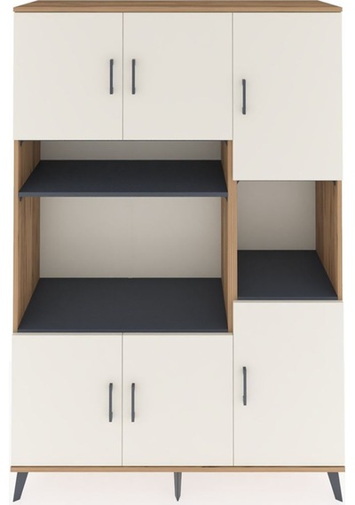 Hyperion Dolap 9 Raflı 6 Kapaklı 132x44x195 Çam-aytaşı/antrasit Aytası/antrasıt Hyperion Dolap 9 Raflı 6 Kapaklı 132x44x195 Çam-aytaşı/antrasit Aytası/antrasıt