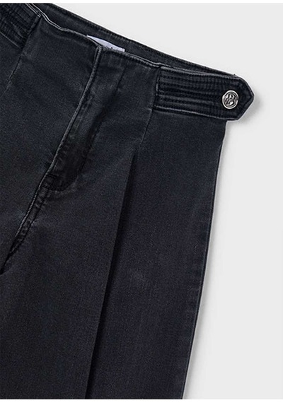 Mayoral Kış Sezon Kız Çocuk Pantolon Bol Denim Pantolon - Siyah