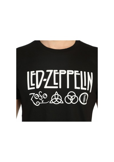 Bant Giyim - Led Zeppelin Siyah Erkek T-Shirt Tişört