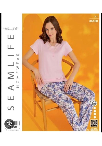 Seam Lıfe Bayan Pijama Takımı Pembe