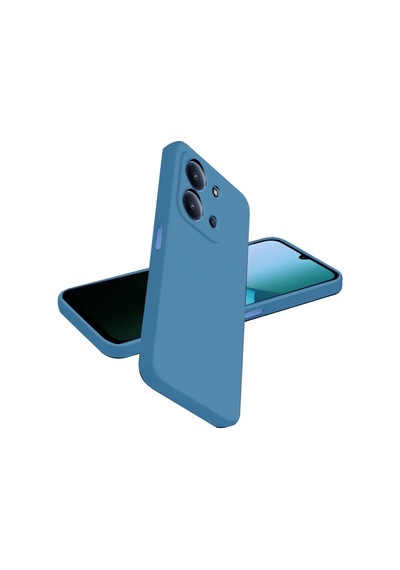 Xiaomi Redmi 15c 4g Nano İçi Kadife Silikon - Mavi 0.2M-Çok Renkli