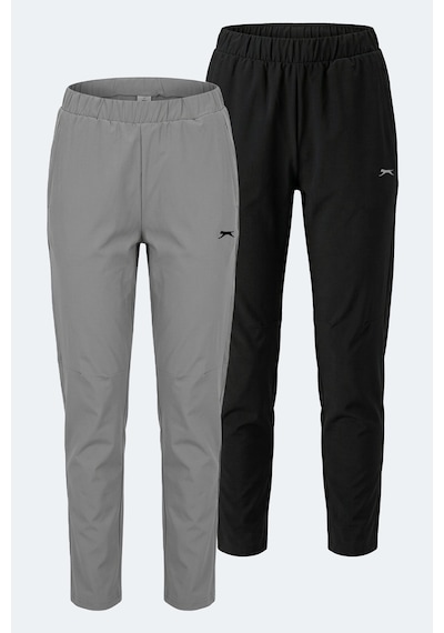 Slazenger Retaın 2 Li Set Kadın Eşofman Altı Siyah - Gri
