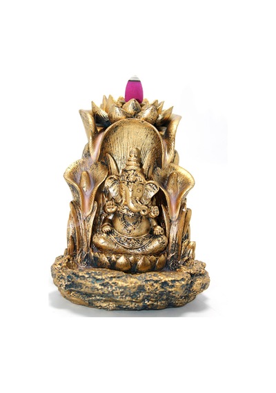 1 Adet Ganeşa Polyester Geri Akış Tütsülük Polyester Tütsülük, Backflow Incense Holder, Dekoratif Ganeşa Figür