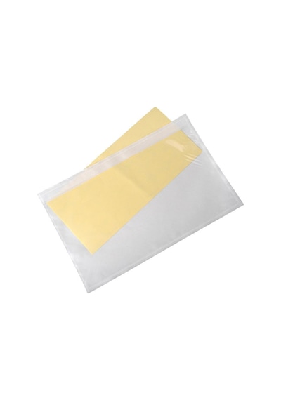 Yapışkanlı Fatura Evrak Cebi, Plastik 19x26 Cm 1000 Adet