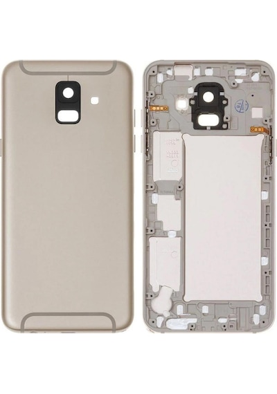 Samsung Galaxy A6 A600f İle Uyumlu Kasa Kapak Altın