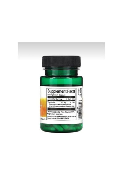 Swanson P-5-p 60 Kapsül Aktif B6 Vitamini