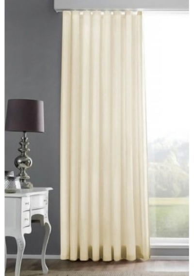 Bella Home Saten Güneşlik Perde (250x200)-Krem