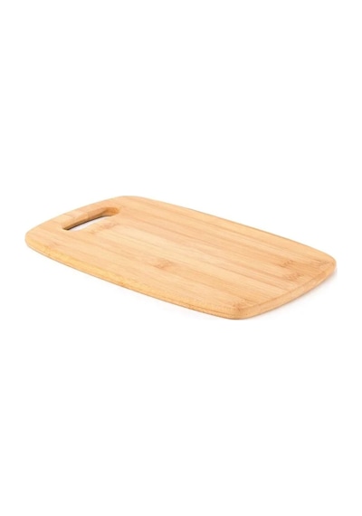 Balsa Bambu 2'li Kesme Tahtası-lüx Sunum Tahtası 33x24 Cm-28x20 Cm Bek1003 Kahverengi