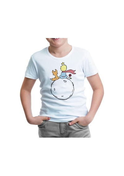 Lord Tshirt Küçük Prens - Gül Ve Tilki Beyaz Çocuk Tshirt