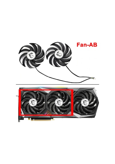 90mm Pld09210s12hh Soğutucu Fan İçin Msı Radeon Rx 6800 6900 Xt